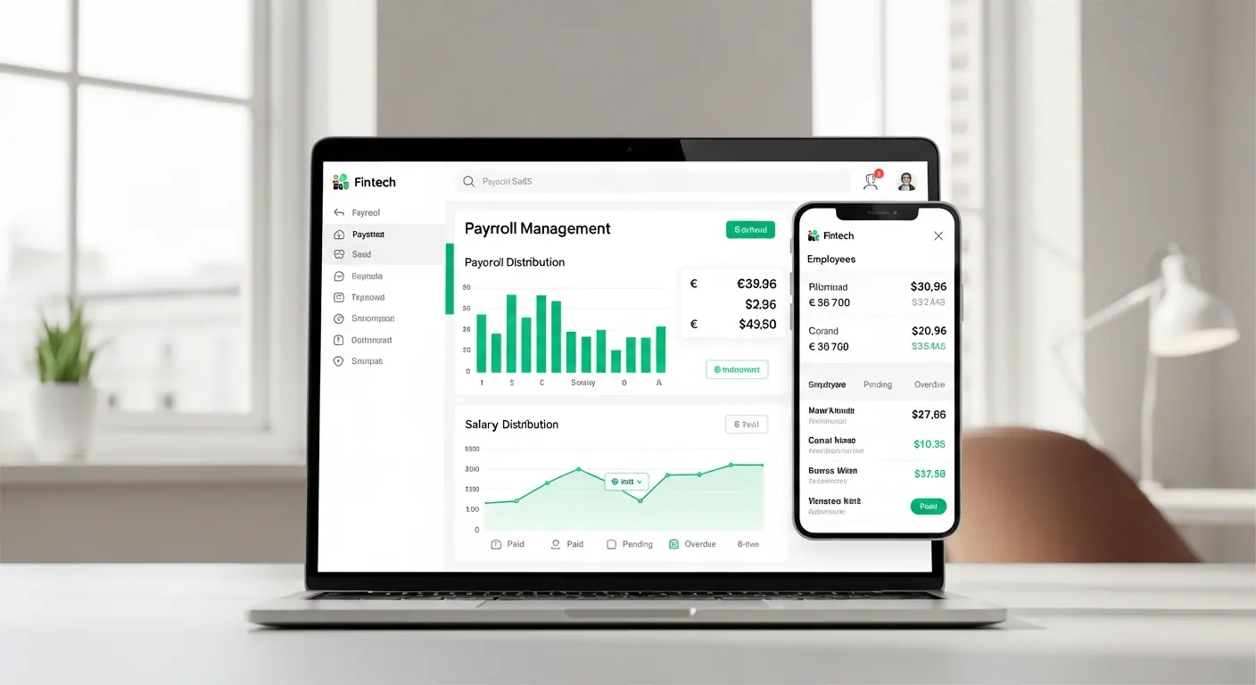 Interface du SaaS PaySmooth — gestion de paie automatisée