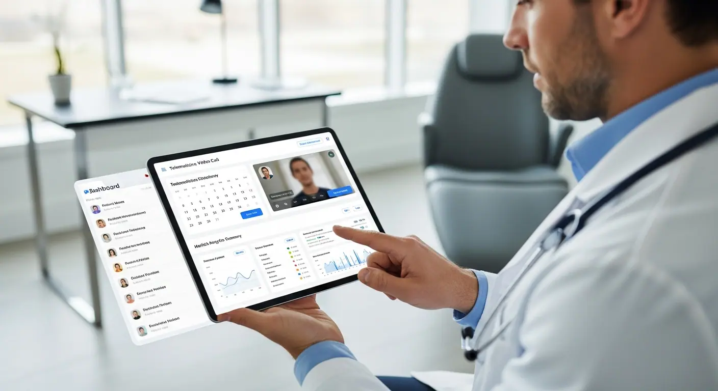 Tableau de bord MedSync — plateforme SaaS santé