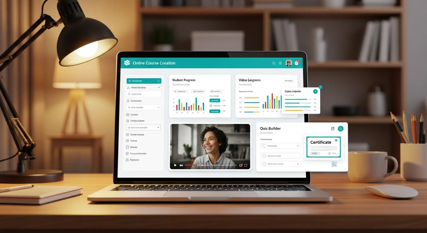 Interface LearnHub — plateforme e-learning SaaS