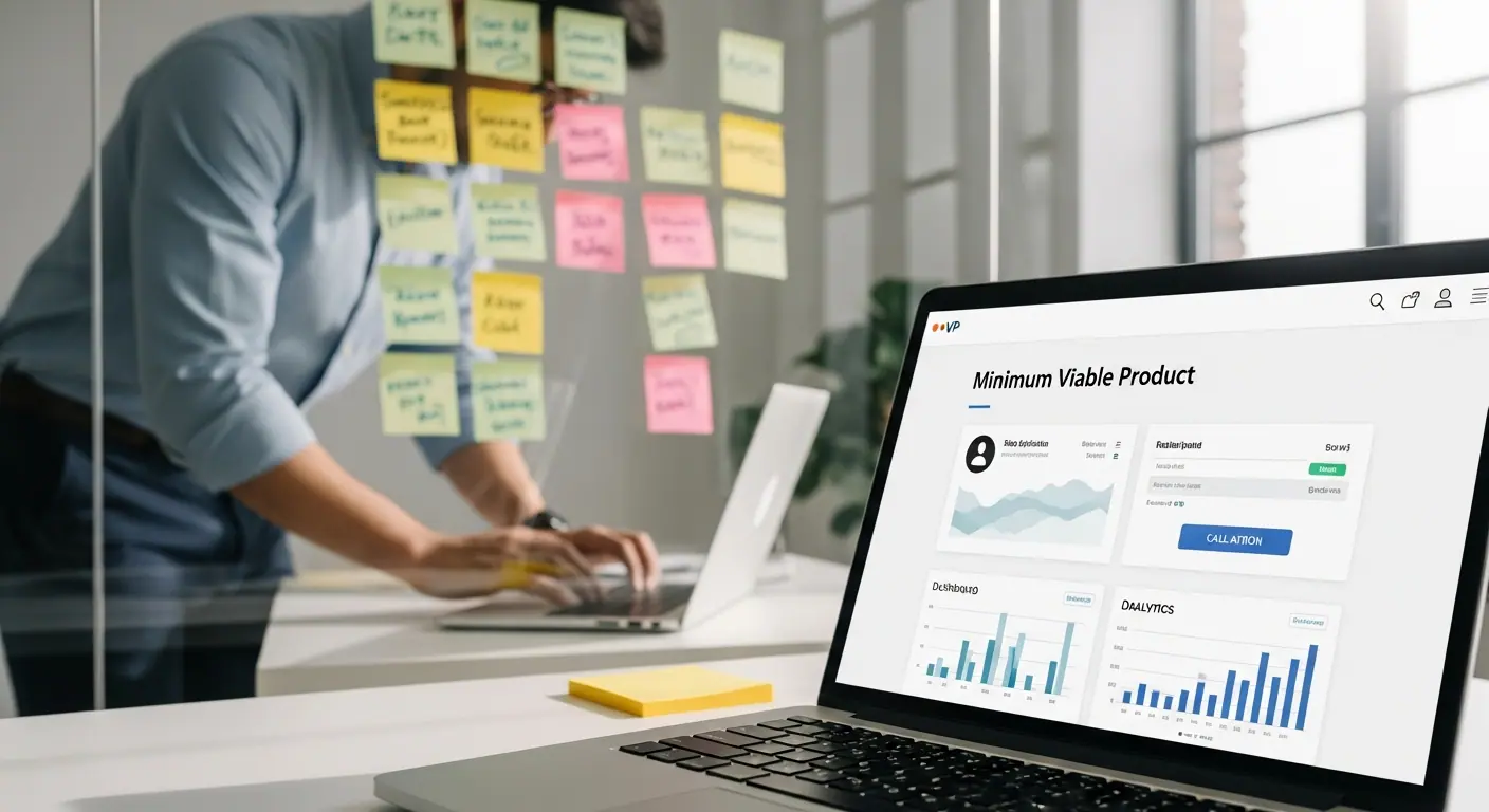 Développement d'un MVP SaaS sur ordinateur portable